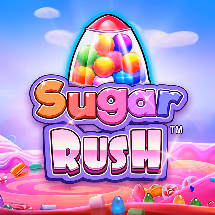 Sugar Rush slot game featuring sweet treats and cluster pays mechanism